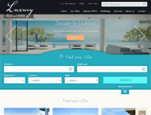 Tablet Screenshot of luxuryvillasoncrete.com